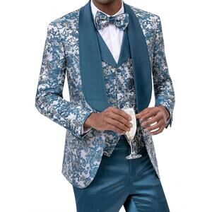 NEW KENT & PARK men's fashion suit in teal